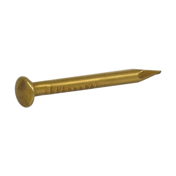 Hillman Common Nail, 5/8 in L, Brass, 16 ga, 6 PK 122630 - main